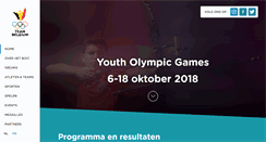 Desktop Screenshot of olympic.be